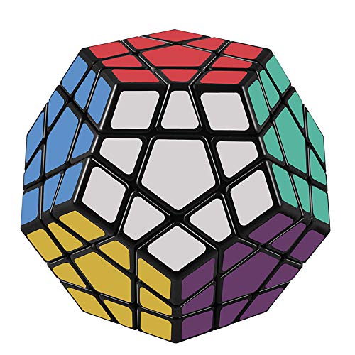 D-FantiX Shengshou Megaminx Speed Cube 3x3 Dodecahedron Hexagon Puzzle Toy Black