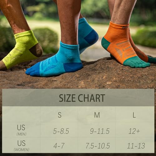 Image of Toe Socks Cool-max Running Socks for Men Women 3 Pairs Athletic Breathable Five Finger Socks