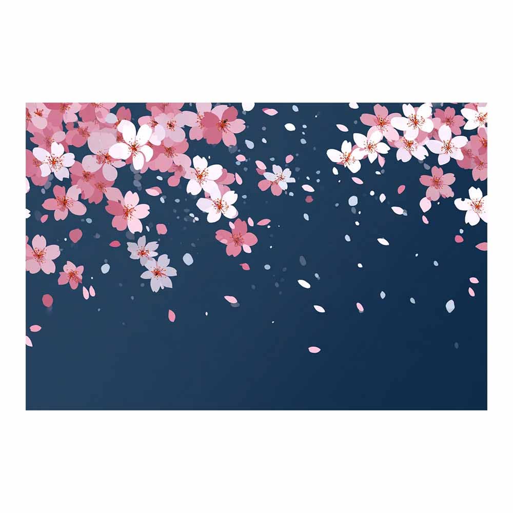 ZAMAEIU Natural Scenery Painting Scattering petals Pictures Artwork, Contemporary Wall Art Large Size, Room Aesthetic Home Decor,Living Room,Bedroom(pink)-60x90cm Unframed