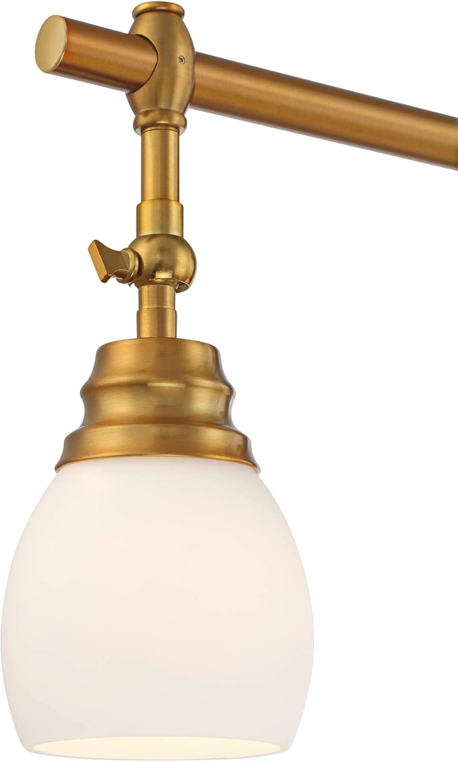 Pro Track Elm Park 4-Head Wall or Ceiling Track Light Fixture Kit Spot-Light Directional Adjustable Gold Finish Glass Modern Transitional Kitchen Bathroom Living Room Dining Hallway Bedroom 36" Wide