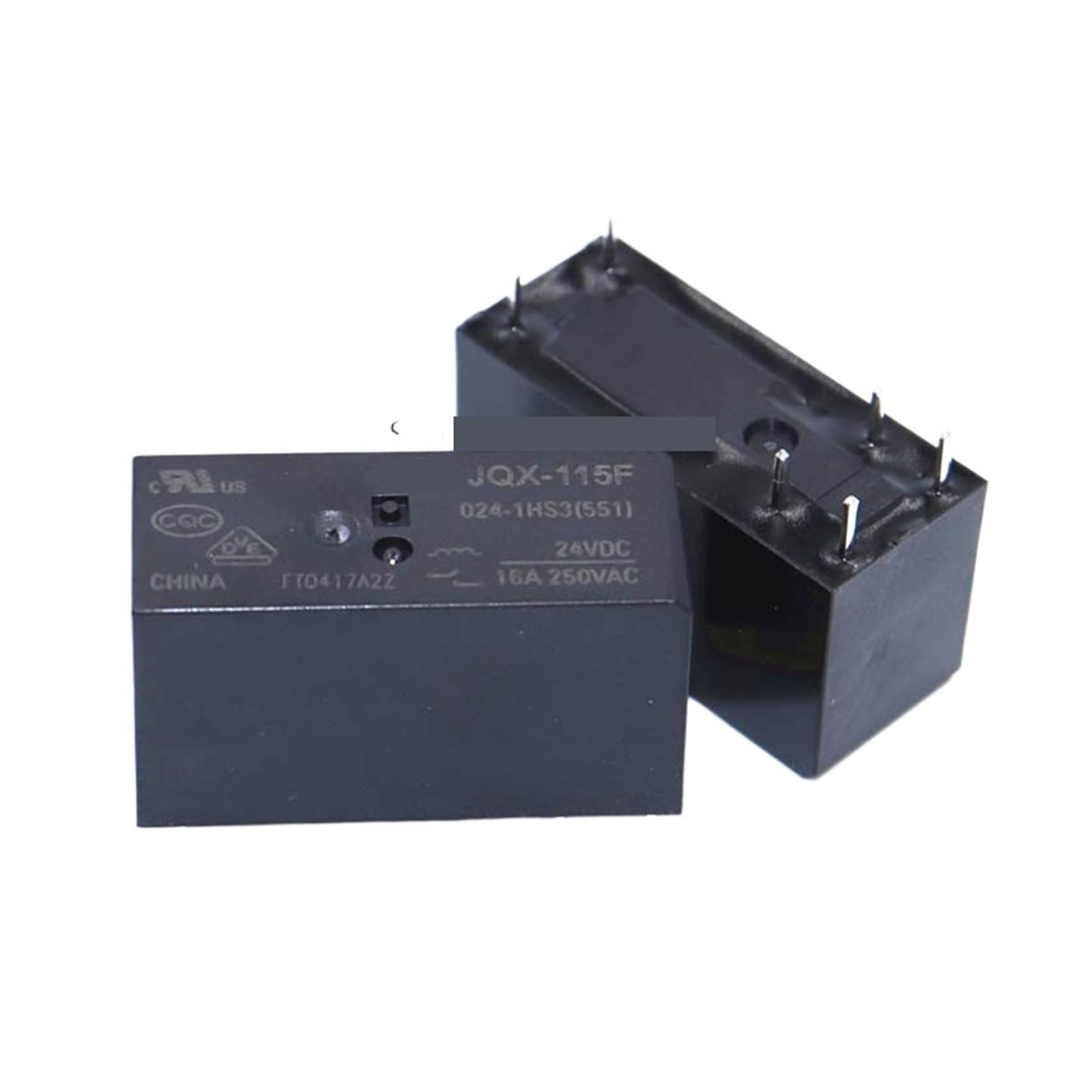 Relais HF JQX-115F-024-1HS3 16A 250VAC commutateur 6 broches 24V pour automatisme