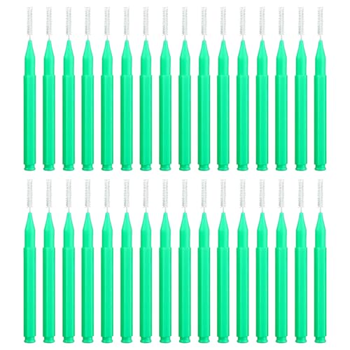 tiyiyok 30 Pièces Brossettes Interdentaires, Brosse à Dents pour Appareils Dentaires, Nettoyage Facile des Espaces Interdentaires, Le Brossettes Interdentaires Convient Adultes, Personnes âgées