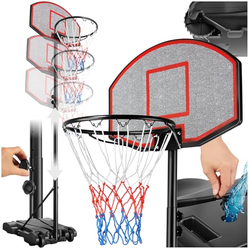 tectake® Basketballkorb Outdoor mit Basketballständer, Basketballkorb...