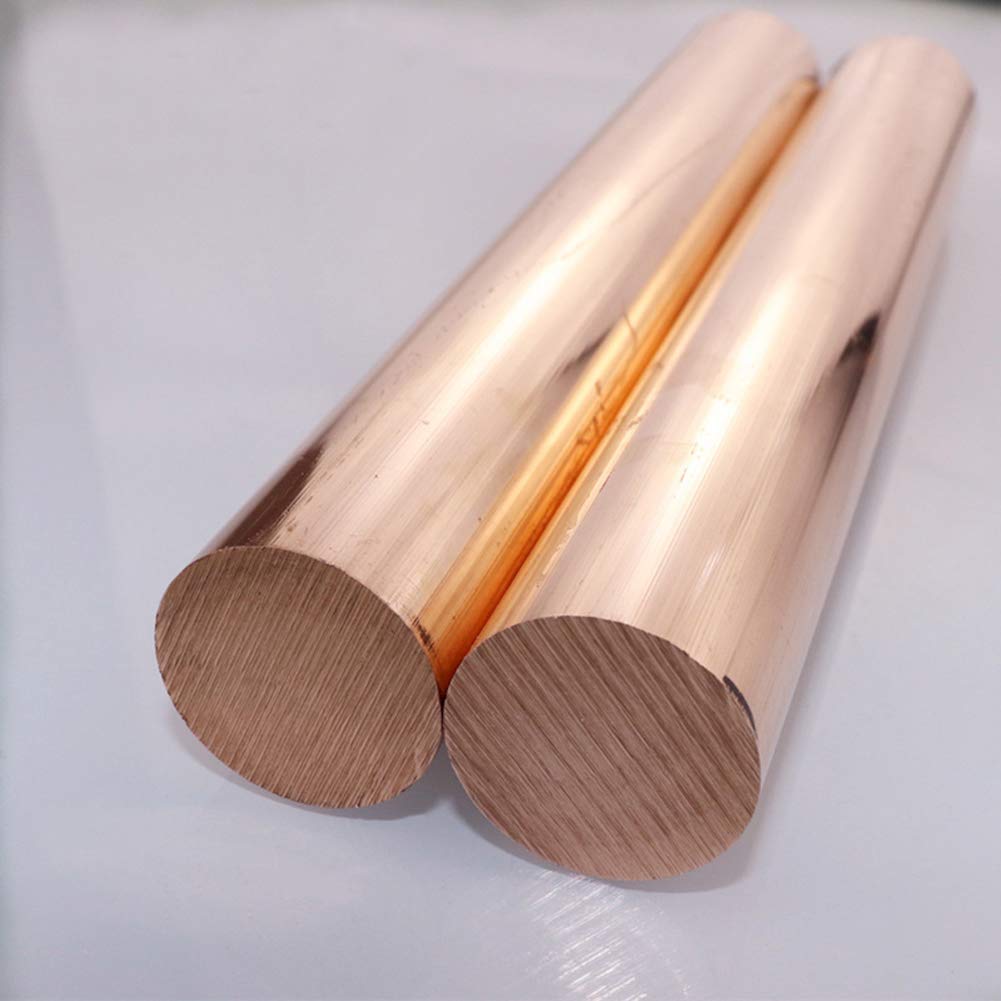 20 mm de diamètre. Barre ronde en cuivre fraisant le travail des métaux de soudure, longueur de 300mm