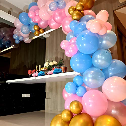 Rc&z gender reveal balloon garland arch kit - 120 matte, pear…