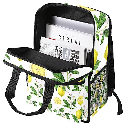 Sac à dos imprimé citron 35.5x26x12 cm avec sangles ajustables