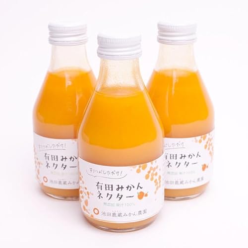 とろり みかんネクター180ml×3本[無添加100%ストレートジュース][有田みかんジュース]※北海道・沖縄・離島への配送不可