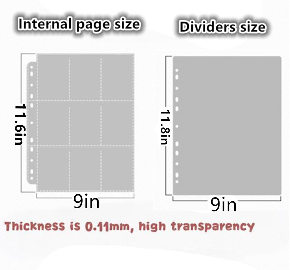 Amazon.com: A4 Photocard Binder with 25 Pages 9 Pocket, 2x3'' Photocard  Holder Book Sleeves, For Film Card DIY Collect Album : Home & Kitchen