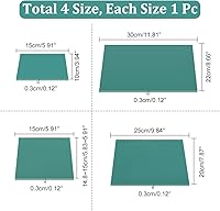 Vista 2 de GLOBLELAND Bloque de tallado de goma verde oscuro, bloque de goma, bloque de linóleo, kit de fabricación de sellos, bloques de tallado de sellos