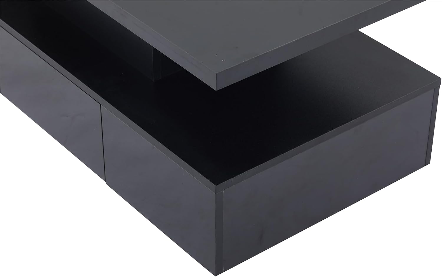 Merax table basse tiroirs et rangements