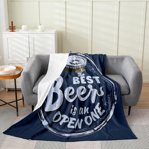 Erosebridal Beer Blanket Throw 50x60, The Best Beer is an