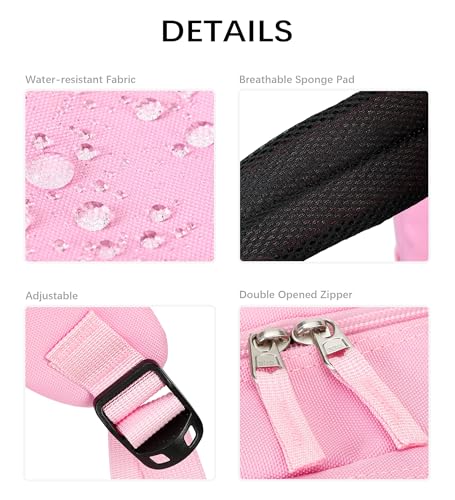 Image of abshoo Girls Solid Color Backpack For College Women Water Resistant School Bag (Pink)