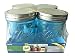 Ball Pint Size Wide Mouth Canning Jars 16-oz, Collection Elite Series Blue (4-Pack)