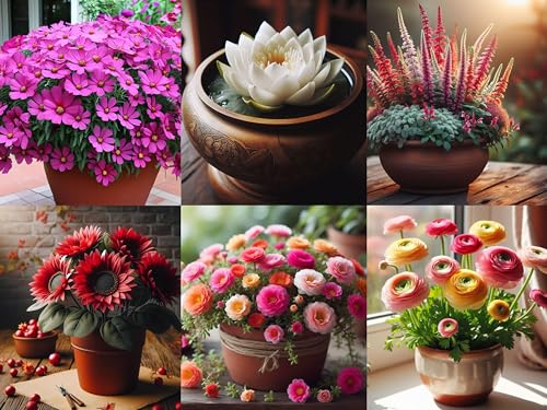 Image of 500+ SEEDS- Winter Season Flower Seeds Combo Pack For Planting- 6 Variety Flower Seeds. Exotic Flower Seeds.