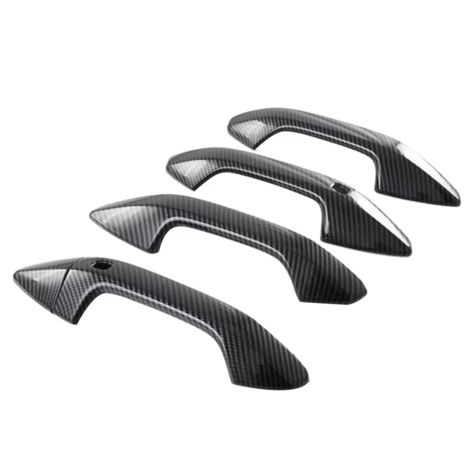 JJRFVBGT Door Handle Trim Compatible with Kia for Sportage NQ5 2021 2022 Carbon Fiber Sticker Trim Accessories Car Exterior Door Handle Housing