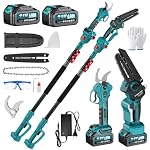 Bundviel – 4-in-1 Akku Hochentaster kompatibel mit Makita Akku, Bürsten