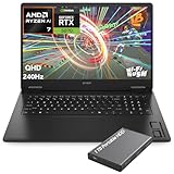 HP OMEN Gaming Laptop, 17.3' 2K QHD Display 240Hz, AMD Ryzen AI 7 350, NVIDIA GeForce RTX 5070 8GB GDDR7, 32GB DDR5 RAM, 1TB SSD, Wi-Fi 6E, RGB Backlit, HyperX Speakers, Win 11, w/1TB Portable HDD