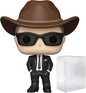 POP TV: Yellowstone - John Dutton with Sunglasses & Cowboy Hat Funko Vinyl Figure (Bundled with Compatible Box Protector Case) Multicolored 3.75 inches