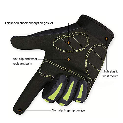 Sangmei Luvas de ciclismo Luvas para motos de bicicleta BTT Luvas quentes Luvas de gel antiderrapant