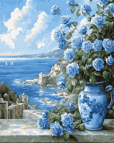  G,Cӂ̐O,LbghG h DIYG Paint by Numbers S z[ ItBX 蕨 Mtg,16x20in