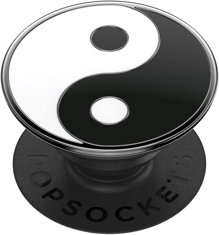PopSockets Phone Grip with Expanding Kickstand, Adhesive Grip - Enamel Yin Yang