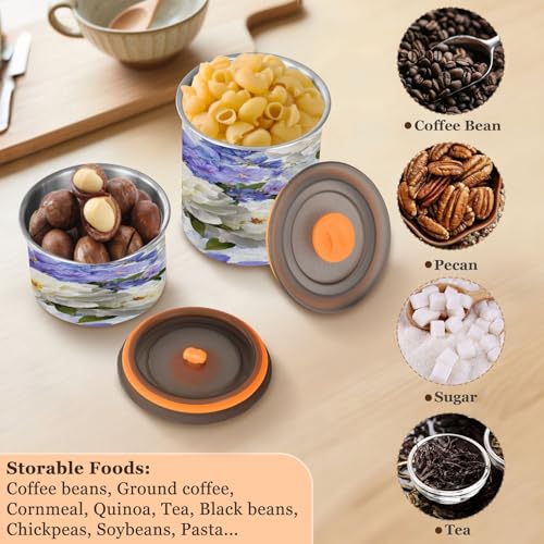 Envase para Café Acero Inoxidable 500ml Diseño Floral miniatura 5