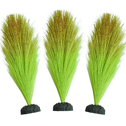 Smarlin Aquarium Plants Decoration, Artificial Plants for Fish Tank, 2 Pack (8.3 inches)
