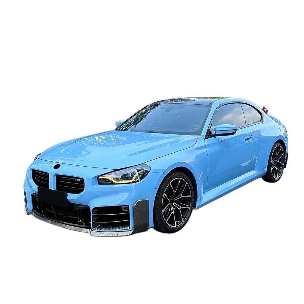 Przedni zderzak wargi kompatybilny z BMW M2 G87 2023-2026 dolna łopata surround dyfuzor spoiler splitter tablica osłonowa MP Style Body kit Tuning(Carbon Look 3pcs)