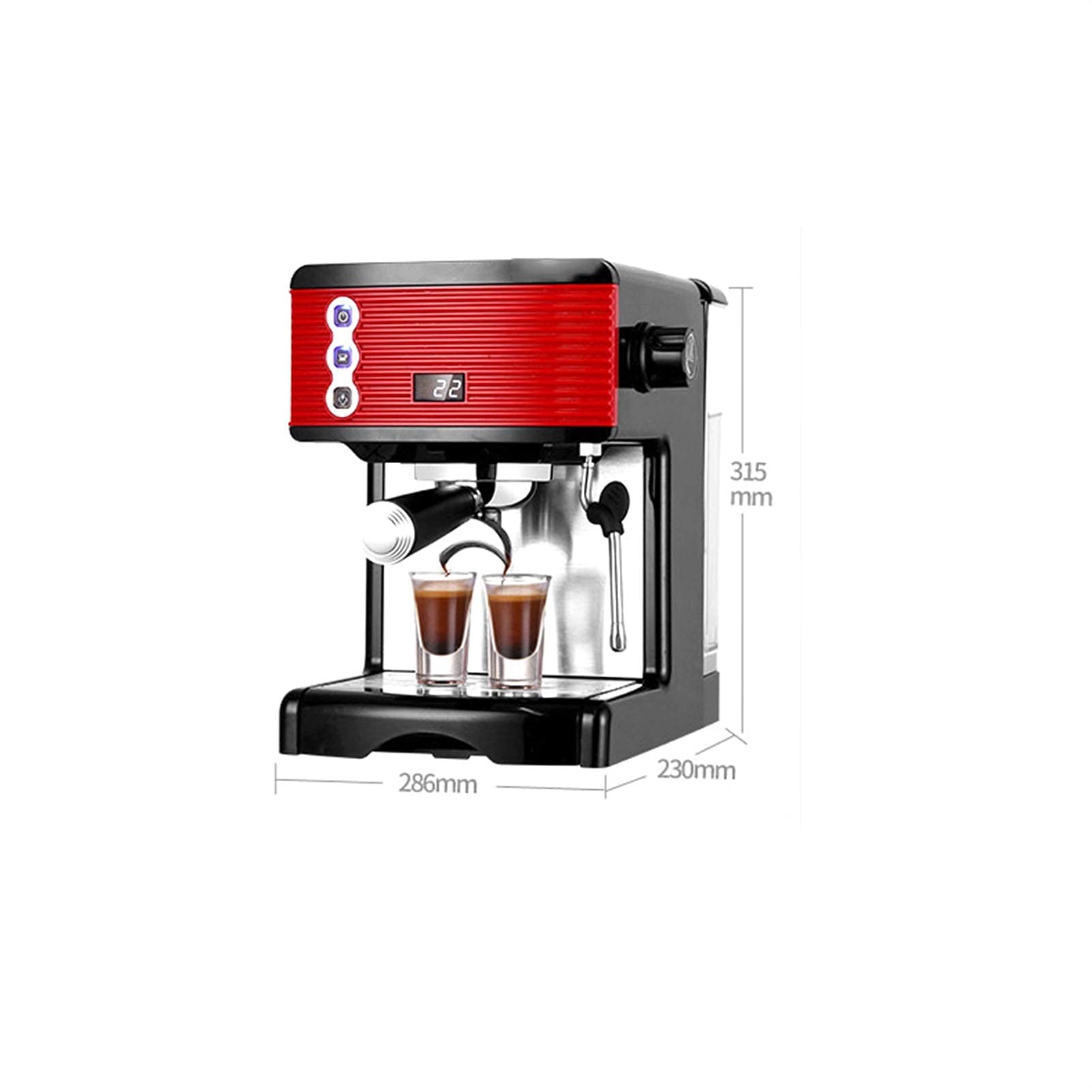 CUNTO Macchina per caffè espresso elettrica domestica Macinino da caffè Macchina per caffè elettrica in schiuma Elettrodomestici da cucina