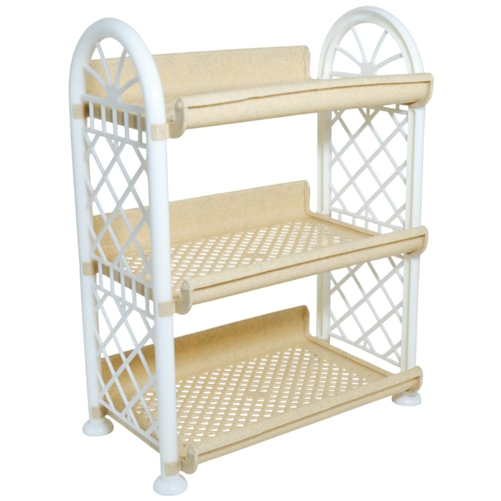 Simply Home Rexo 3 Tier Plastic Multipurpose Storage Organizer-Easy to Fit, Wall Hanging Durable & Lightweight Rack for Kitchen, Bathroom,Kids & Office - Space-Saving Rack| Set of 1 | Yellow-image-36