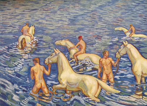 Peinture d'art murale le Cavalier des mers impression d'art sur toile 60x90 cm
