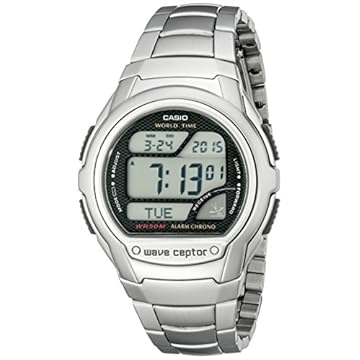 Casio Relógio esportivo atômico WV58DA-1AV "Waveceptor", Prata, WV58DA-1AV