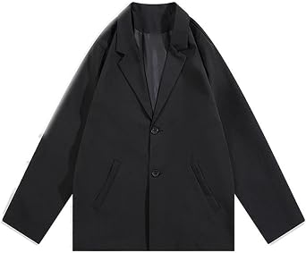 Mens Suit Jacket Slim Fit Blazer for Men Dating Casual Loose Korean Style Spring Autumn Commuting Long Sleeves Coats