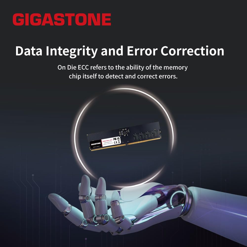 DDR5 RAM】 GIGASTONE 64GB Kit (2x32GB) DDR5 4800MHz PC5-38400 CL