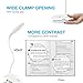 Vont LED Clip On Reading Light, Book Light, 16 Eye Protection LEDs, Bed Light, Clip on Light with 3 Brightness Level, USB Rechargeable, Reading Lamp with Slick Touch Control, Perfect for Reading