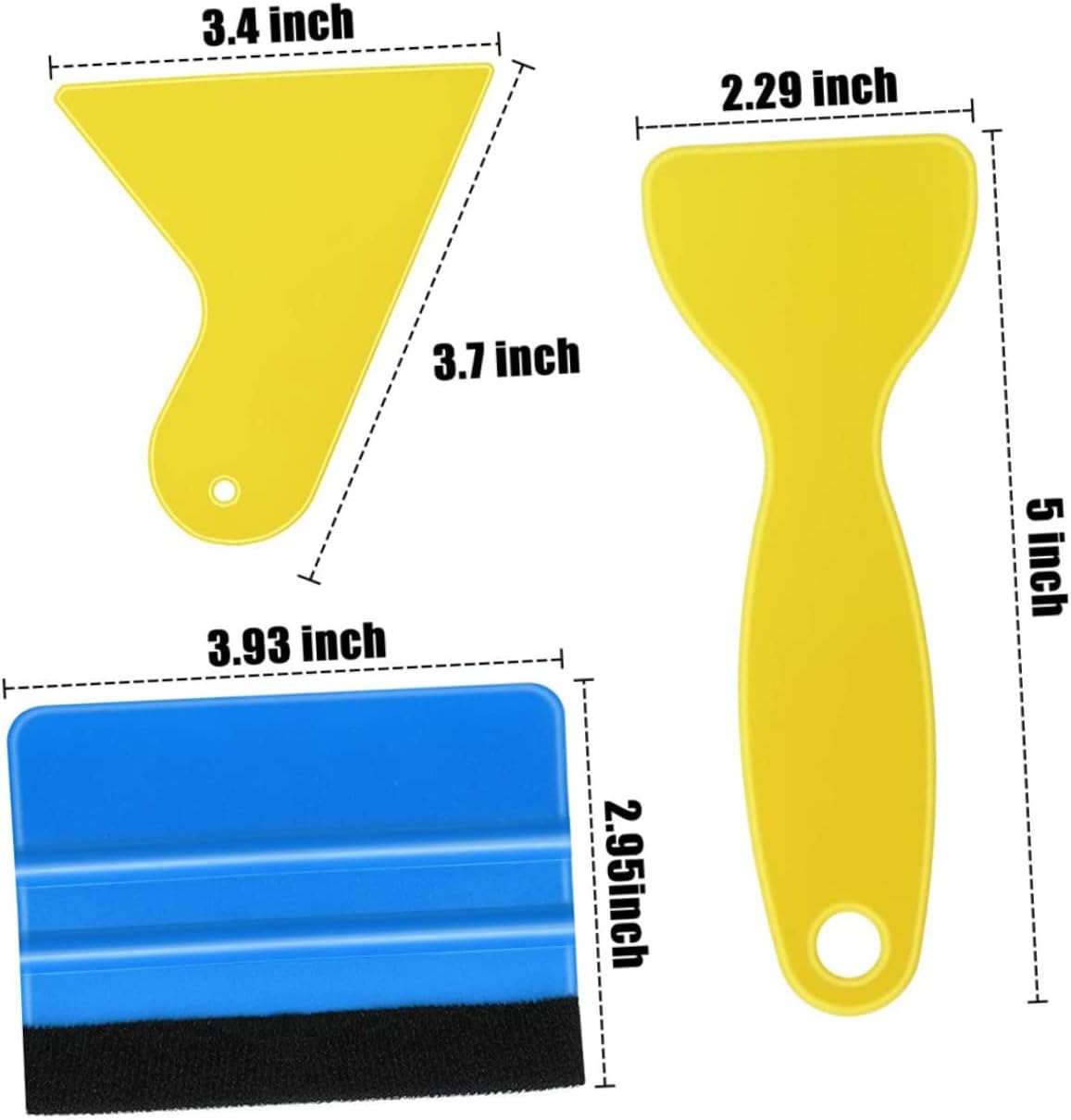 ULTECHNOVO 3sets Car Vinyl Wrap Tool Kit Vehicle Window Tint Film Tools Squeegees for Easy Installation Wrapping