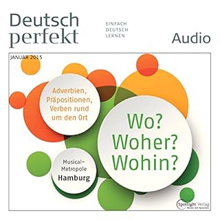 Diseño de la portada del título Deutsch perfekt Audio. 1/2015