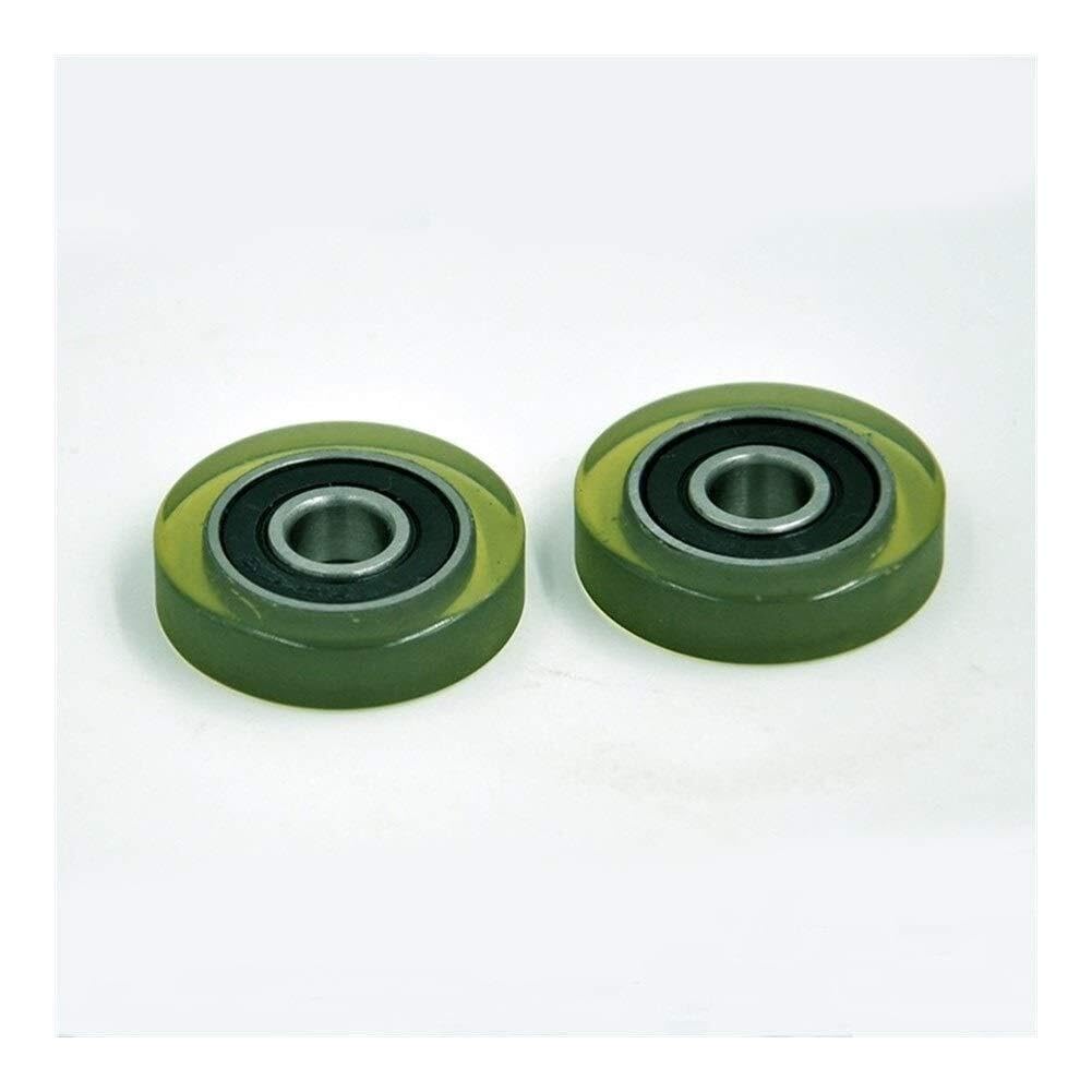 Bearing, Kits PU608 Bearings PU 608 Polyurethane Covered Bearing 8x30x7mm (2Pcs) Shaft 8mm PU60830-7 Urethane Cover Wear Resistance