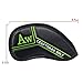 Craftsman Golf Black Pu Leather Iron Head Covers Headcover Set with Colorful No. (5 Fit Callaway, Ping, Taylormade, Cobra, Mizuno, Etc.