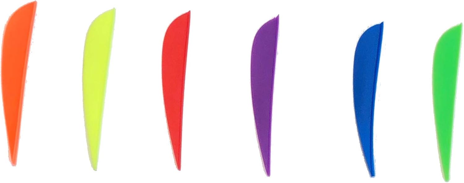 Capitano Raise Products Arrow Vanes for Archery Arrows | Assorted Colors | Pack of 6, 18, 36 | Hunting | Fishing | Target Practice | Outdoors