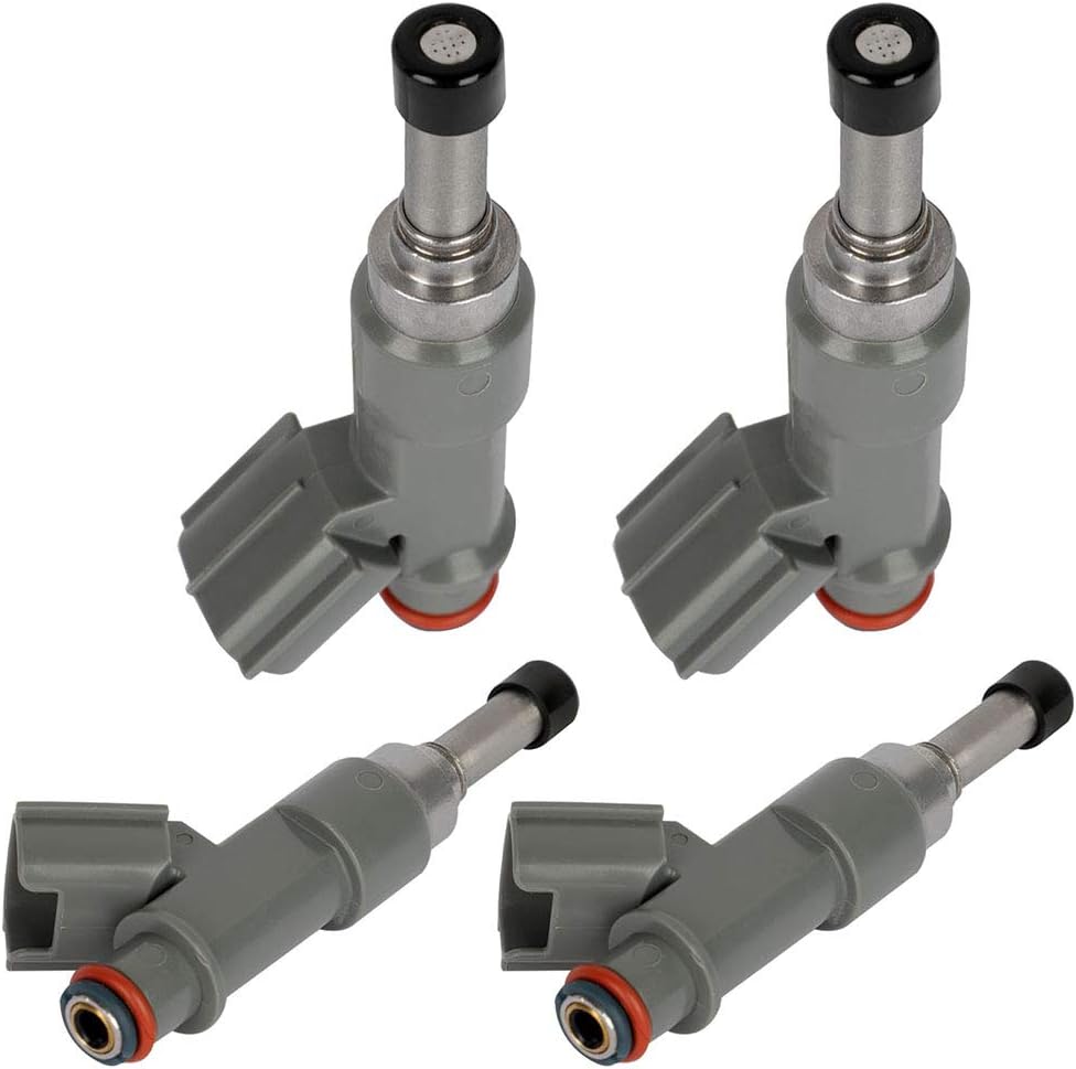 SCITOO Fuel Injectors Automotive Engine 12 Holes 4Pcs Replacement For Toyota For 4Runner 2010,For Toyota For Hiace 2006-2014,For Toyota For Hilux 2006-2015,For Toyota For Tacoma 2005-2016