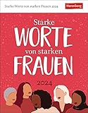  Starke Worte von starken Frauen Tagesabreißkalender 2024. Wissenskalender mit Zitaten von berühmten Frauen. Tischkalender für jeden Tag. Tageskalender 2024 zum Abreißen