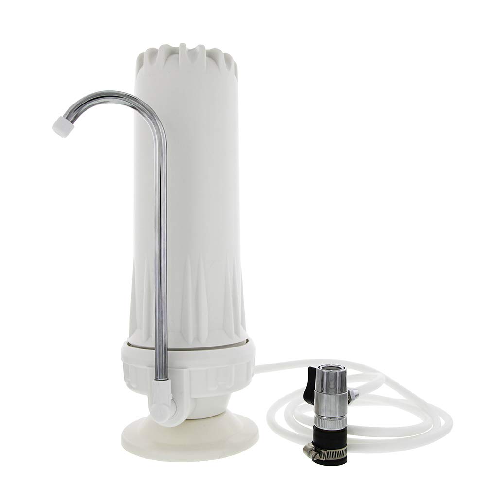 Tier1 Countertop Drinking Water Filter System | Removes Sediment & Chlorine | Easy Install | No Plumbing Required