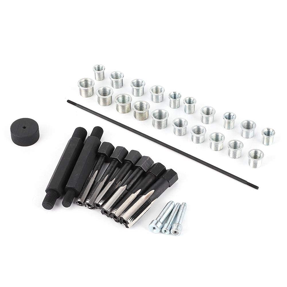 EBTOOLS para Alambre de bujía de precalentamiento Kit de reparación de Alambre de bujía, 33pcs Kit de reparación de Alambre de bujía de precalentamiento