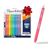 Paper Mate InkJoy Bright Pens, Gel Pens, Medium Point (0.7mm), Retractable, Assorted Brighter Colors, 10 Count