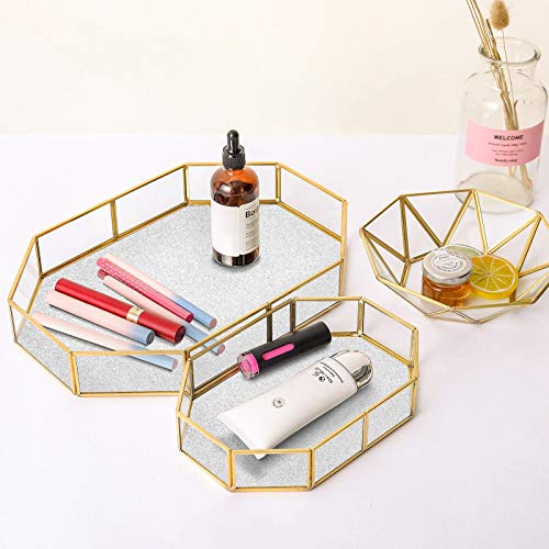 VEELIKE Carta Adesiva Argento Glitterata Pellicola...