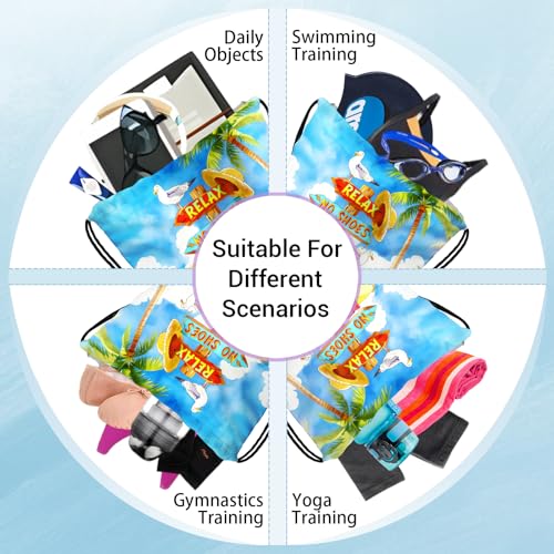 Image of Beach Grip Bag for Gymnasts Drawstring Small Athlete Bag for Vacation