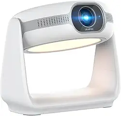 VEVSHAO A10 1080p Full HD Autofoco Android 11.0 5G WiFi BT 5.2 Projetor Inteligente Projetor Rotativo 270° Pode Ser Usado Como Luz Noturna