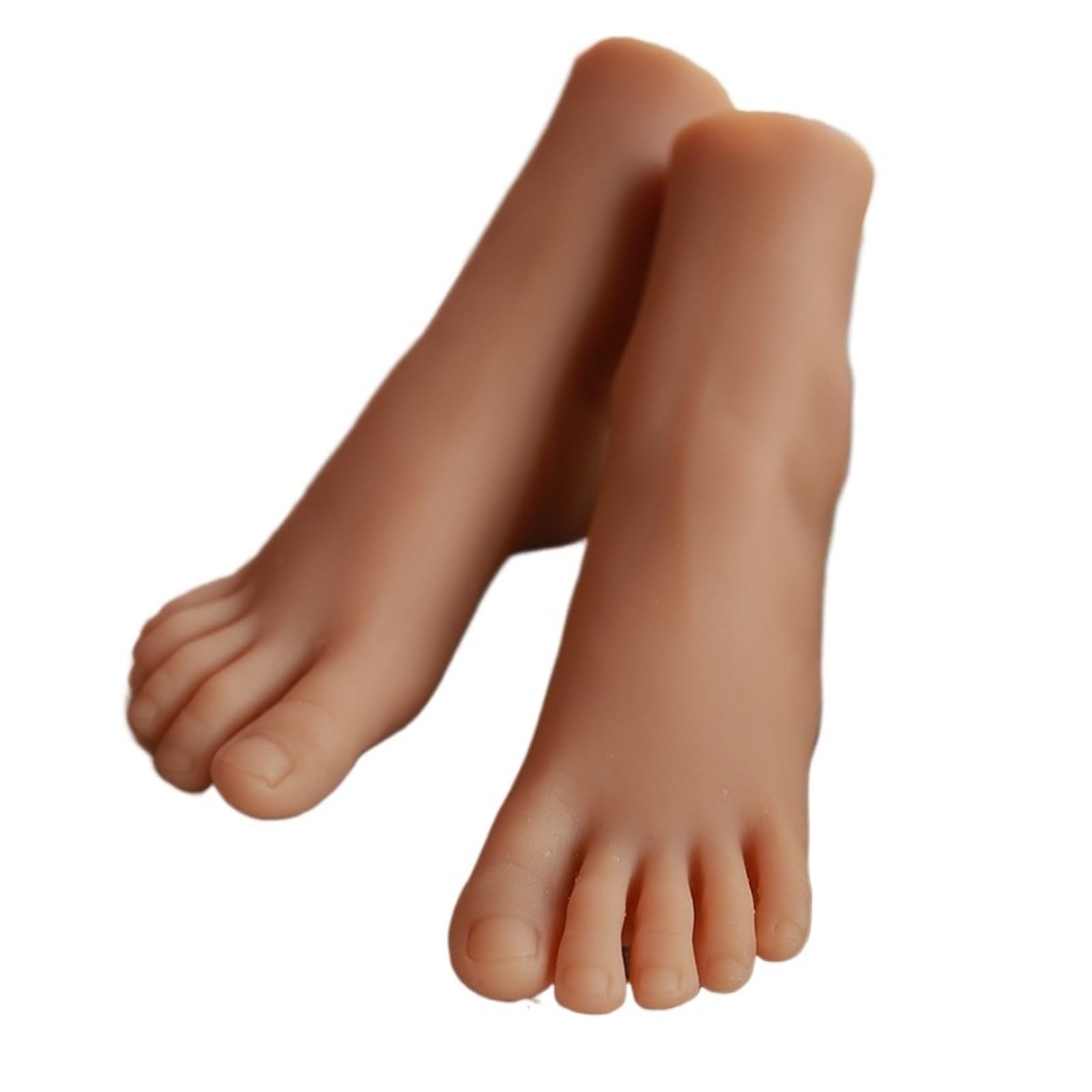 18CM dziewczyna stopy Model symulacja stóp zdjęcie masaż paznokci praktyka silikonowe pończochy Manicure TPE H30(Wheat Toes bone left)