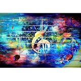 Music Notation Backdrop Musical Notes Symbol Photography Background Dream Music Concert Dance Party Backdrop Decorations Music Themed Party Background Decors Banner YouTube Studio PropsProps 7x5ft